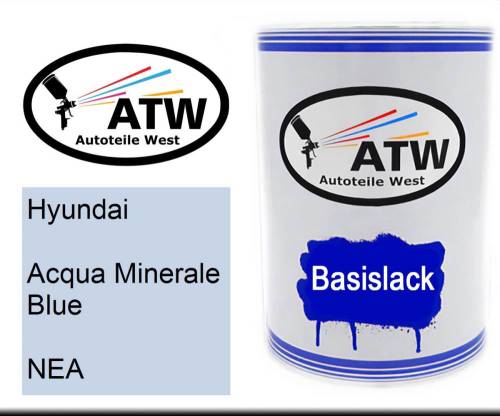 Hyundai, Acqua Minerale Blue, NEA: 500ml Lackdose, von ATW Autoteile West.